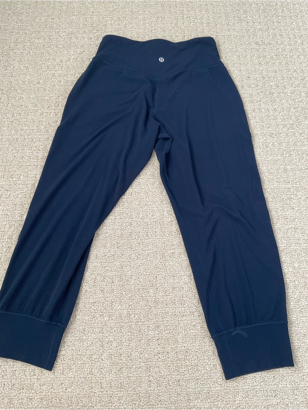 lululemon athletica align cropped navy blue size 6 guc
